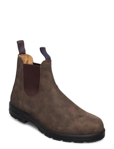 Bl 584 Warm & Dry Chelsea Boot Stövletter Chelsea Boot Brown Blundst