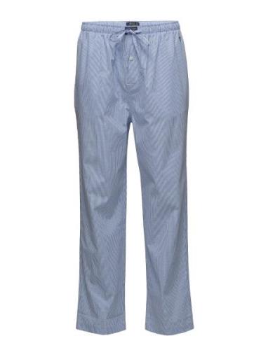 Gingham Cotton Sleep Pant Mjukisbyxor Blue Polo Ralph Lauren Underwear
