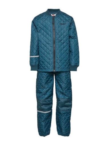 Basic Thermal Set -Solid Outerwear Thermo Outerwear Thermo Sets Blue C...