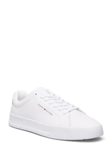 Th Court Leather Låga Sneakers White Tommy Hilfiger