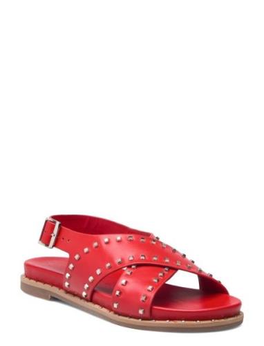 Sandal Platta Sandaler Red Sofie Schnoor