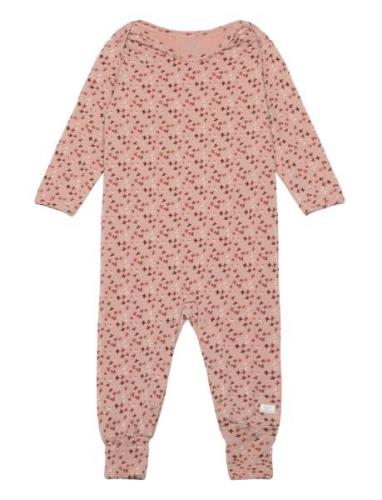 Milio - All-In- Långärmad Bodysuit Pink Hust & Claire