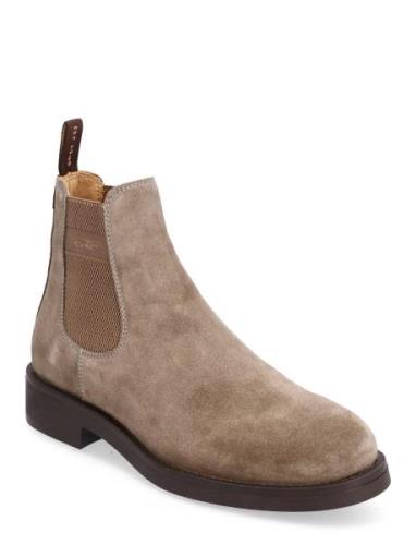 Prepdale Chelsea Boot Stövletter Chelsea Boot Beige GANT