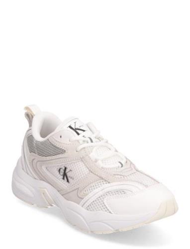 Retro Tennis Su-Mesh W Låga Sneakers White Calvin Klein