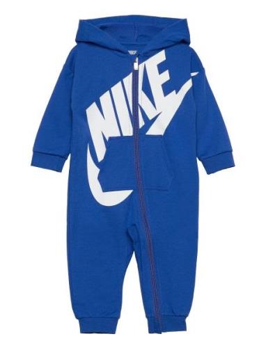 Nkn All Day Play Coverall Långärmad Bodysuit Blue Nike