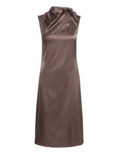 Silk Dress Dresses Cocktail Dresses Brown Rosemunde