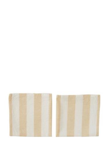 Striped Napkin - Pack Of 2 Home Textiles Kitchen Textiles Napkins Clot...