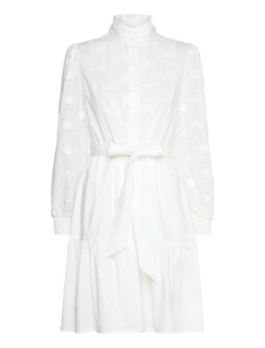 Rina Shirt Dress Kort Klänning White Noella