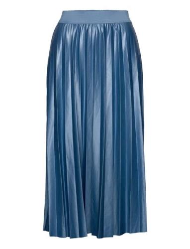 Vinitban Midi Skirt - Noos Knälång Kjol Blue Vila