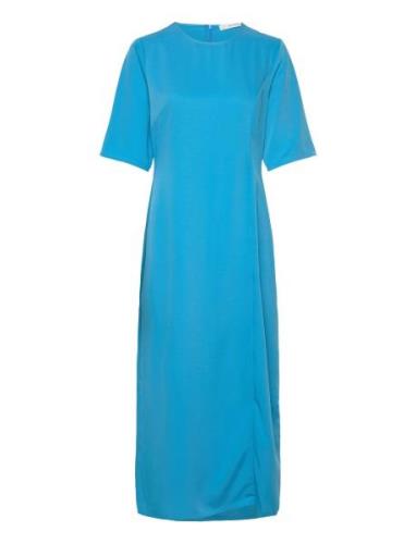 Melbagz Long Dress Knälång Klänning Blue Gestuz