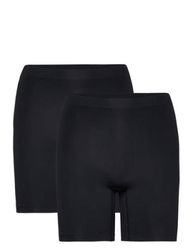 Brief Seamless Boxer High 2 P Hipstertrosa Underkläder Black Lindex