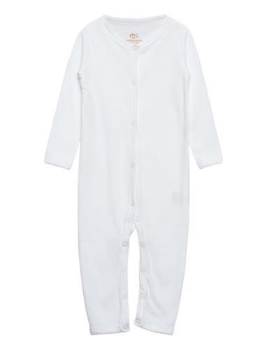 Rib Jersey Full Body Långärmad Bodysuit White Copenhagen Colors