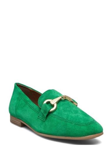 Women Slip-On Loafers Låga Skor Green Tamaris