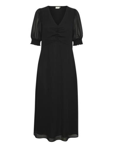 Kavita Dress Knälång Klänning Black Kaffe