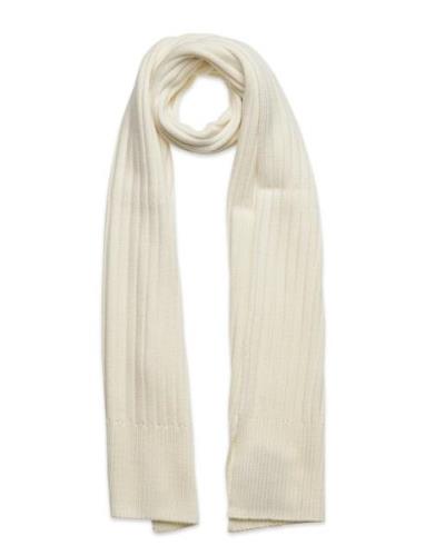 Empire Wide Rib Scarf Accessories Scarves Winter Scarves Cream Michael...