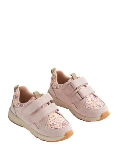 Sneaker Double Velcro T Y Print Låga Sneakers Pink Wheat