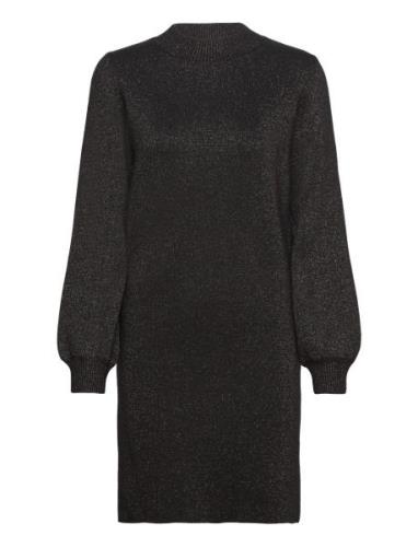 Objreynard L/S Knit Dress Dresses Knitted Dresses Black Object