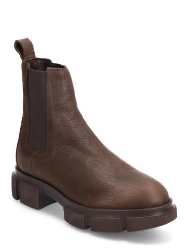 Cph570 Vitello Teddy Black Shoes Chelsea Boots Brown Copenhagen Studio...