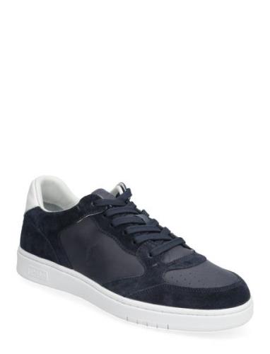 Court Leather-Suede Sneaker Låga Sneakers Navy Polo Ralph Lauren
