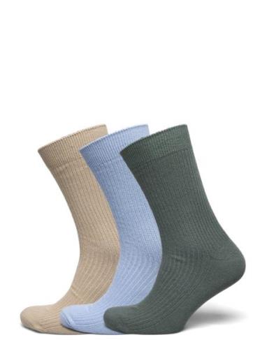 Jac Premium Socks 3 Pack Underwear Socks Regular Socks Green Jack & J ...