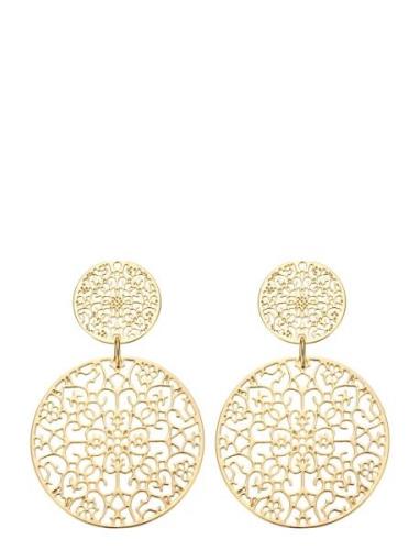 Double Spinn Earring Örhänge Smycken Gold By Jolima