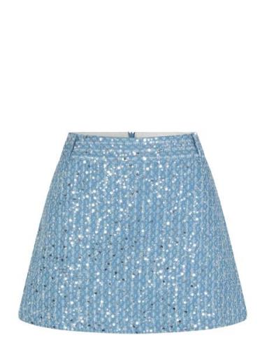 Lemara Skirt Kort Kjol Blue Second Female