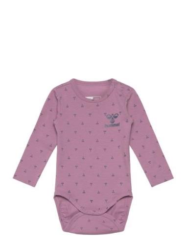 Hmlbeesy Body L/S Långärmad Bodysuit Purple Hummel