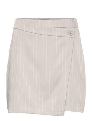 Vmwendy Mr Short Skirt Boo Kort Kjol Cream Vero Moda