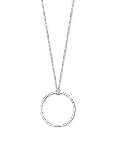 Charm Necklace Circle Silver Accessories Jewellery Necklaces Dainty Ne...