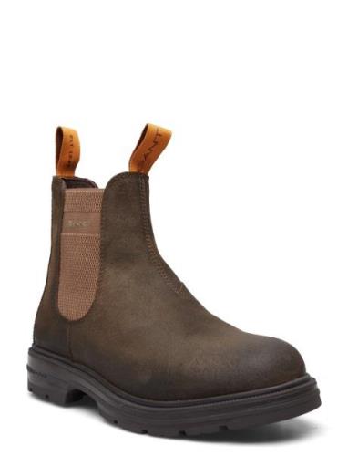 Gretty Chelsea Boot Stövletter Chelsea Boot Brown GANT