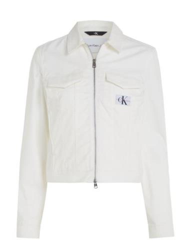 Lean Moto Jacket Jeansjacka Denimjacka White Calvin Klein Jeans