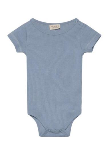 Plain Body Ss Bodies Short-sleeved Blue MarMar Copenhagen