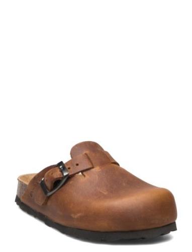 Clogs Nubuck Leather Slippers Inneskor Brown En Fant