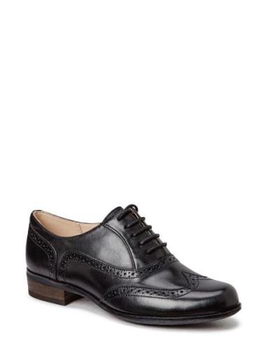 Hamble Oak D Snörade Skor Låga Black Clarks