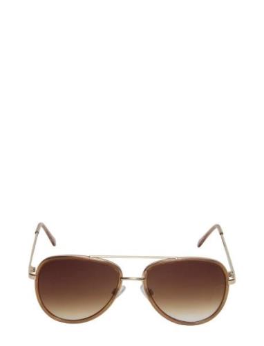 Slfspencer Sunglasses Solglasögon Brown Selected Femme