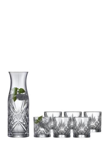 Karaffelsæt Melodia 7 Dele Krystalglas Home Tableware Glass Drinking G...