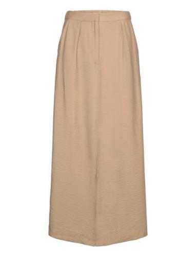 Objfaline Mw Ancle Skirt E Ss Fair 23 Lång Kjol Beige Object