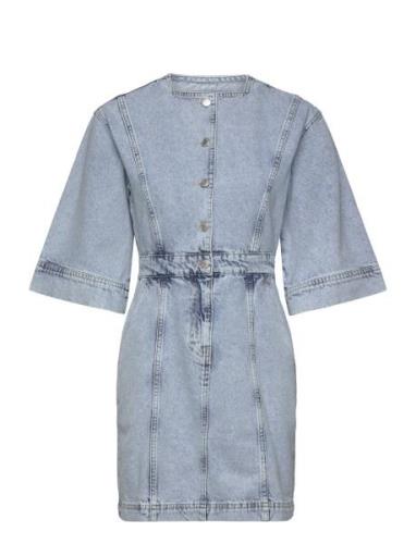 Cara Short Denim Dress Kort Klänning Blue NORR