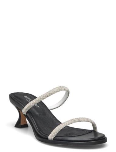 Marillyn Sandal Med Klack Silver Pavement