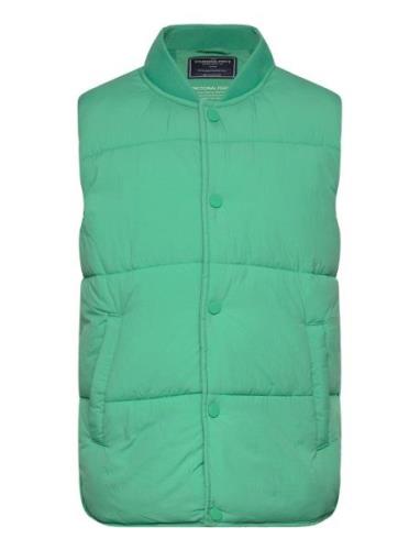 Quilted Vest Fodrad Väst Green Tom Tailor