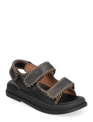 Hadae Platta Sandaler Black SUNCOO Paris