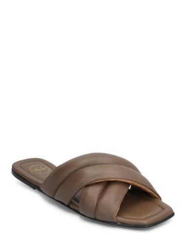 Cotti Khaki Brown Nappa Platta Sandaler Brown ATP Atelier