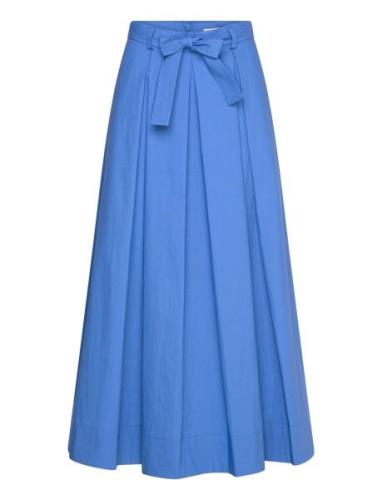 Jona 90 V Skirt Knälång Kjol Blue Andiata