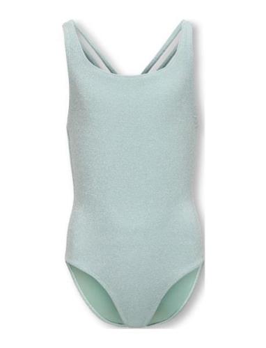 Kids Only Kogmalibu Glitter Swimsuit Acc Blå