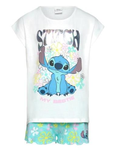 Set 2P Short + Ts Pyjamas Set Multi/patterned Lilo & Stitch