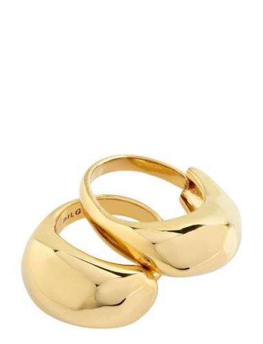 Light Recycled Ring, 2-In-1 Set Ring Smycken Gold Pilgrim