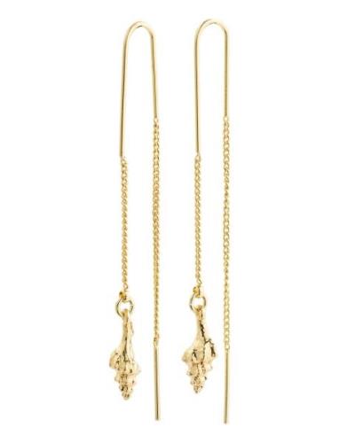 Sea Recycled Chain Earrings Örhänge Smycken Gold Pilgrim