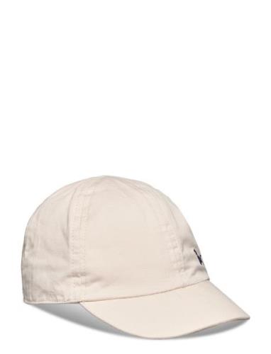 Embroidered Detail Cap Accessories Headwear Caps Cream Mango