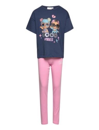 Set 2P Ts + Legging Pyjamas Set Pink L.O.L