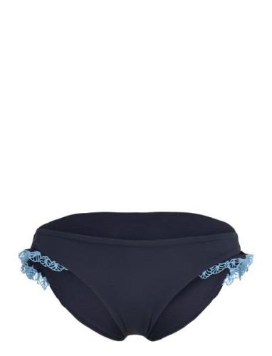 Lucia Hipster Pant W/ Embroidery Swimwear Bikinis Bikini Bottoms Bikin...